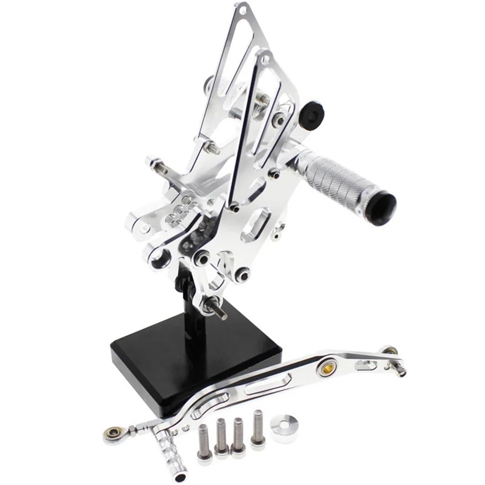 Commandes Reculées YZF R6 Argent : Améliorez la Position et l'Appui Moto - 8