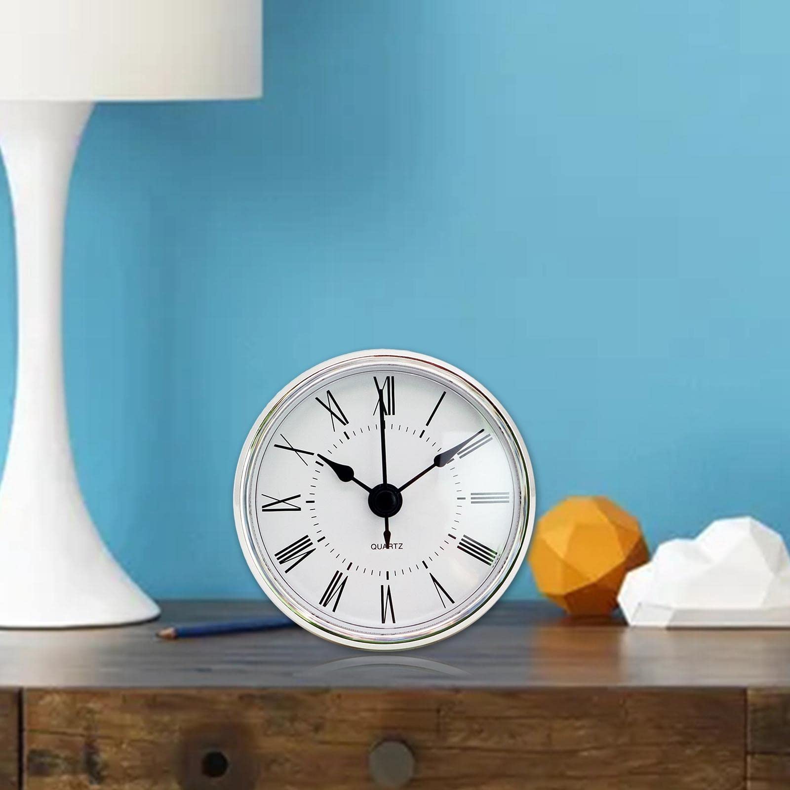 Uhrwerk Einsatz Quarz Uhr Einsatz Uhr Mechanismus Betrieben Uhr Bastelteil mit Einfacher Montage Und Klarer Anzeige für Reparatur Basteln Tis, J: 2 Stück - 2,75 Zoll