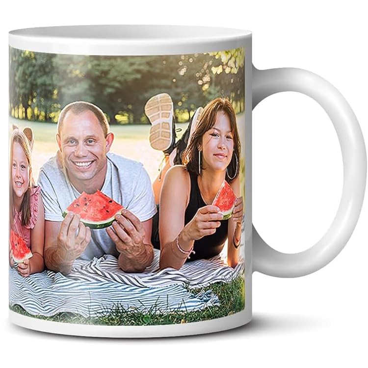 Personalised Custom Photo Mug - Add Your Own Image, Text, Logo - Customisable 11oz Coffee Cup, Gift for Birthdays, Holidays, Weddings - Durable Ceramic Valentines Gifts for Him & Her | Single Photo