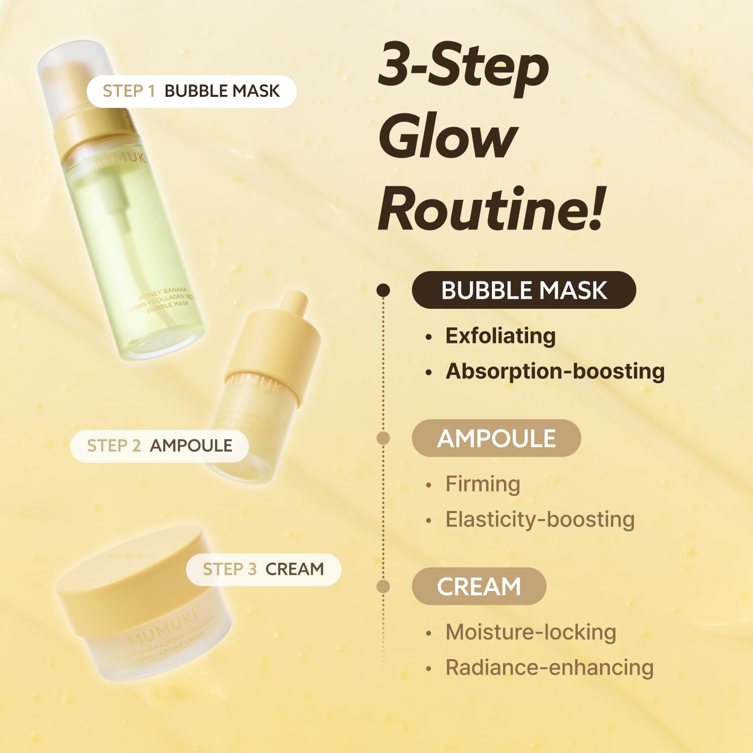 Honey Banana BDRN Bubble Mask Toner with Plant PDRN, Panthenol & Hyaluronic Acid