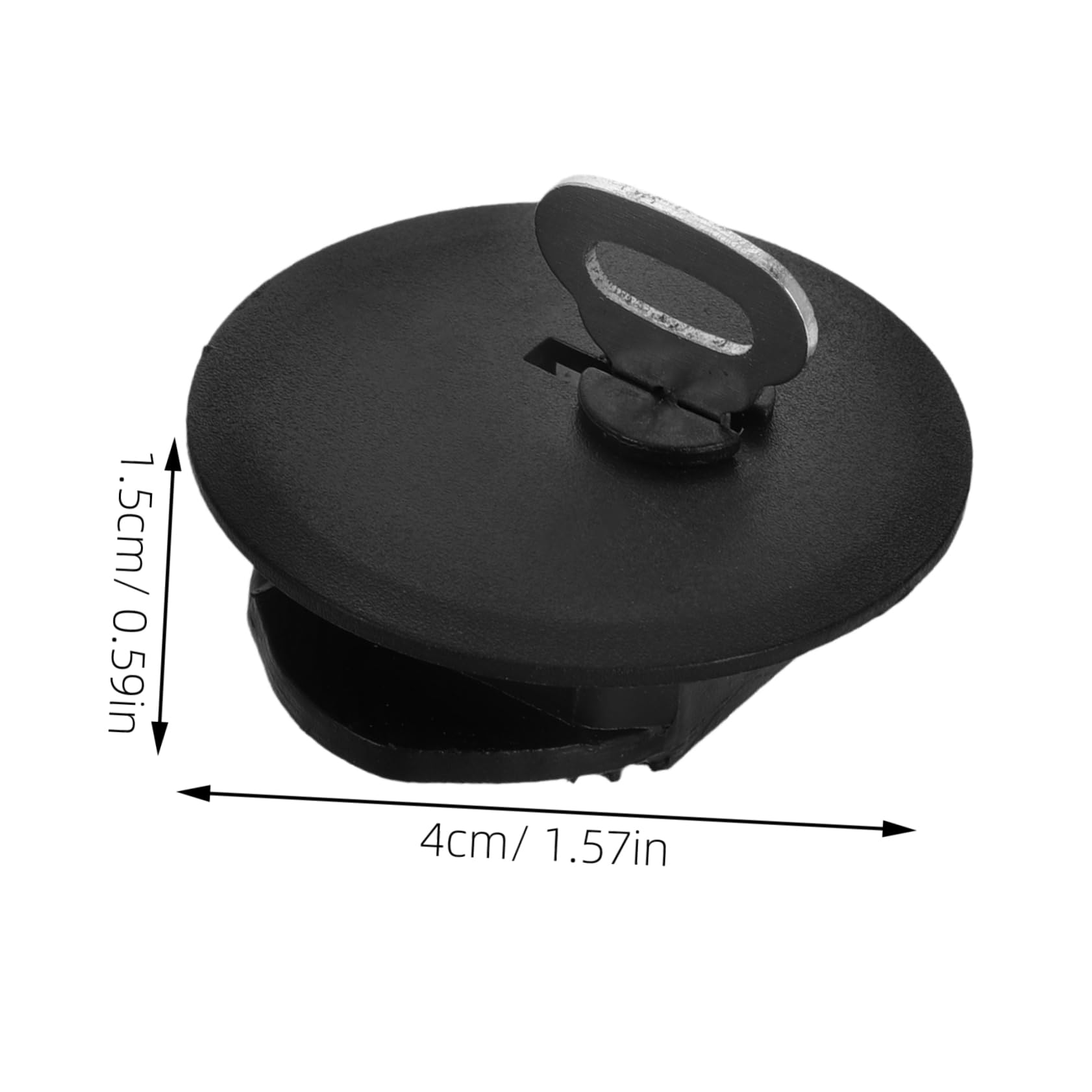 Abaodam 10pcs Lockable Plastic Piggy Bank Stoppers with Key Secure Coin Bank Closure Accessories for DIY Money Saving Box Round Covers to Protect Savings from Theft