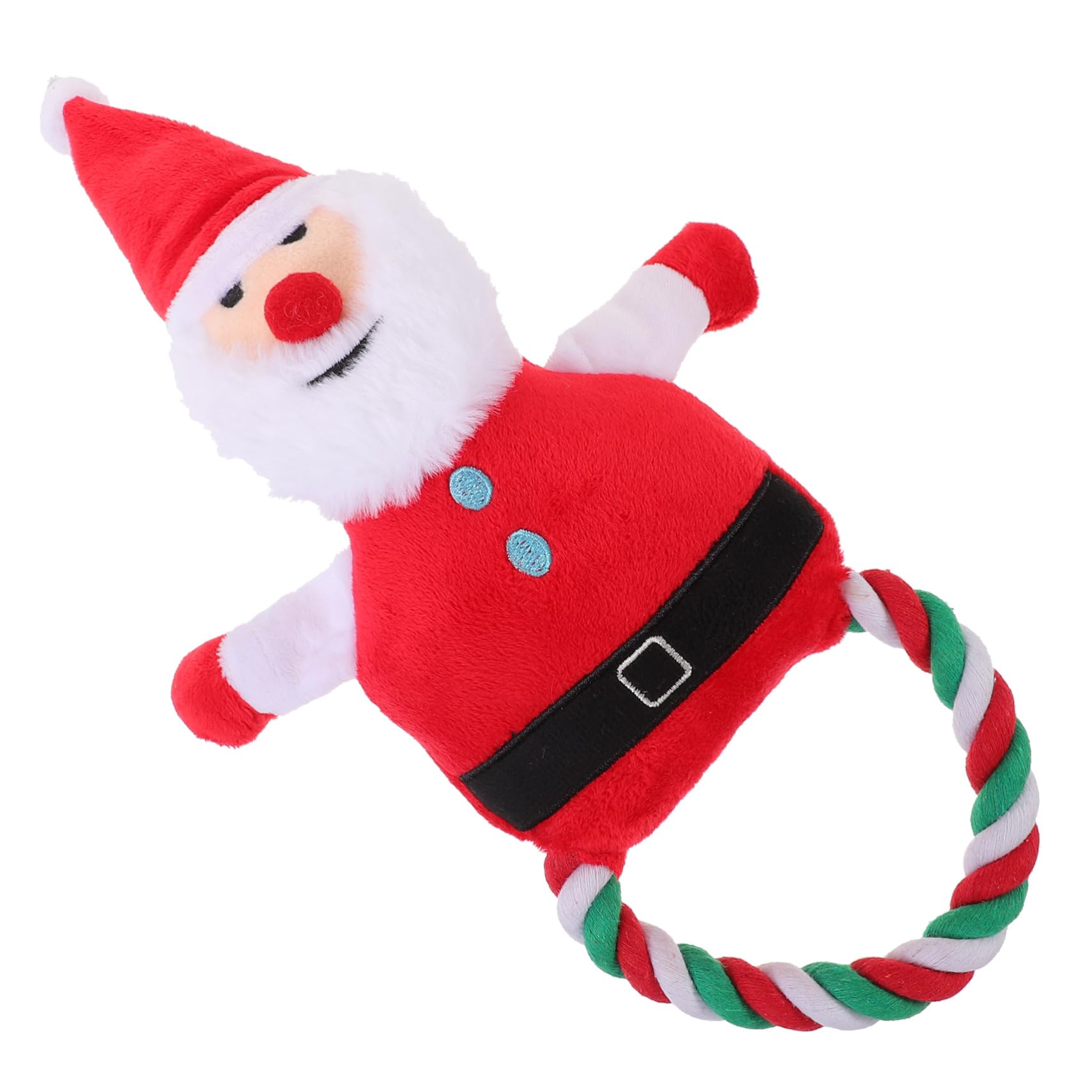 HANABASS 5stücke Pet Spielzeug Weihnachtsmann Quietschend Kauspielzeug Für Hunde Langlebiges Plüschspielzeug Kauverhaltens Bekämpfung Von Langeweile Für Und Kleine Mittelgroße Hunde