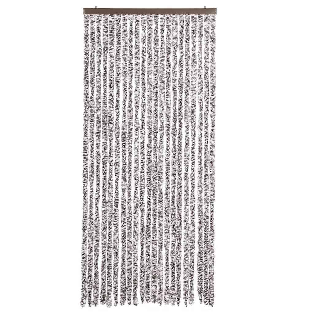 Zasłona moskitiera szenilowa brązowa i beżowa 90x220 cm