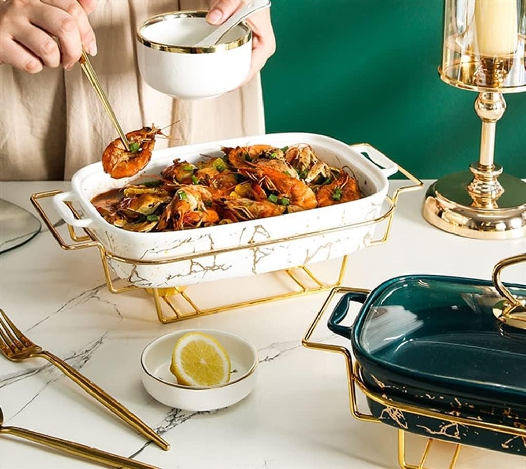 Hotpot Set Mini Hotpot Pot Holder Chafing Dish Buffet Pan Food Tray Warmer Camping Grill Table(Onecolor,Small)