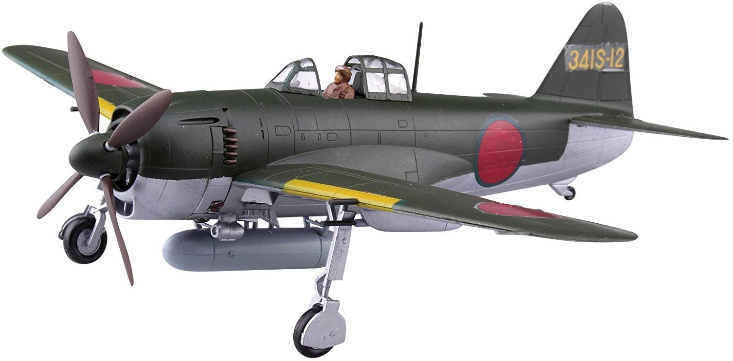 Aoshima 1/72 Scale Kawanishi Shiden Kou Type 11 Ver.2 - Plastic Aircraft Model Building Kit # 51894