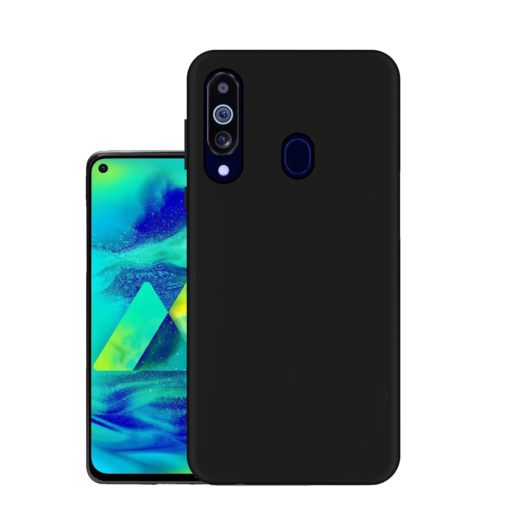 HELLO ZONE Rubber Exclusive Matte Finish Soft Back Case Cover for Samsung Galaxy M40 - Black (B07T7D68TC) Amazon Price History, Amazon Price Tracker