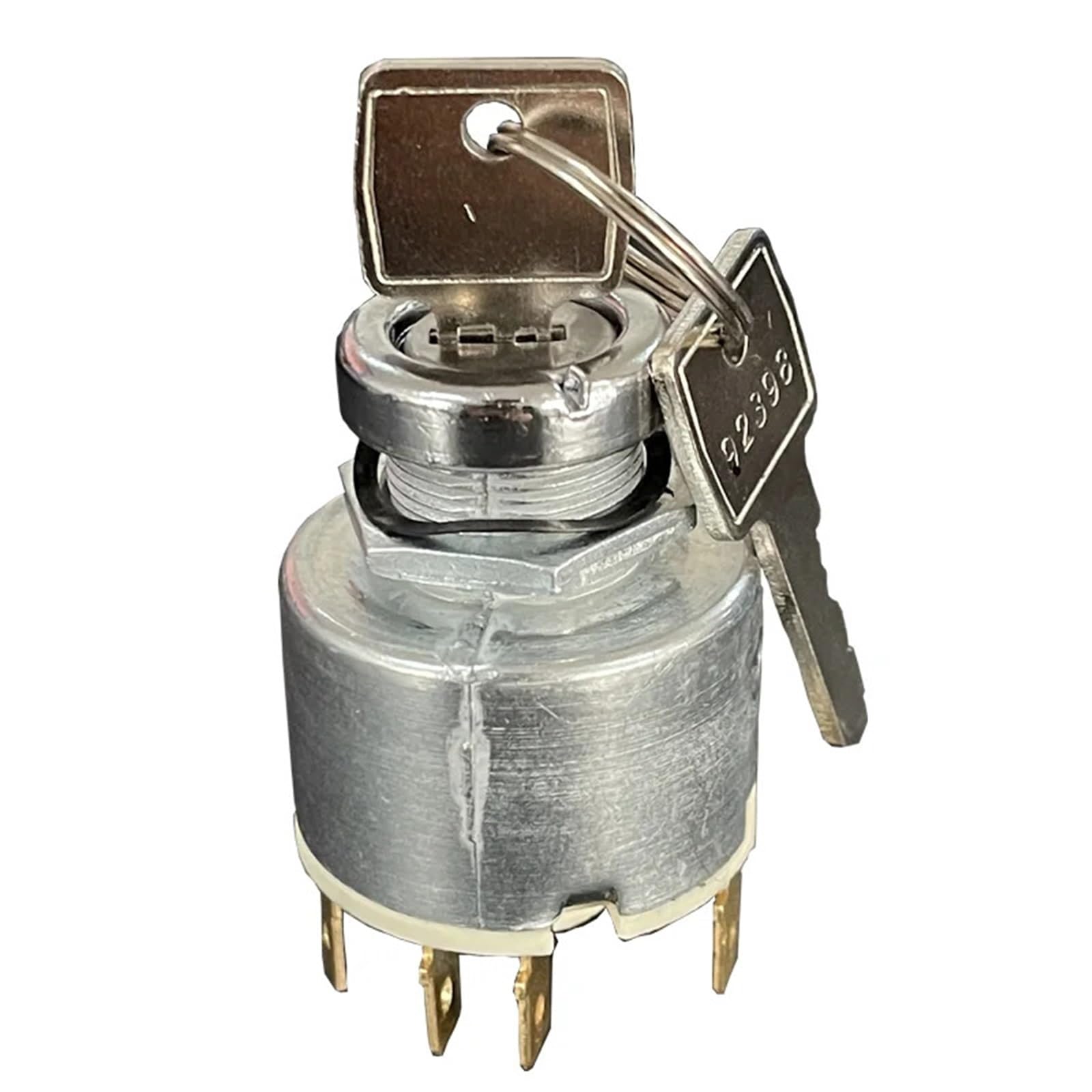 Interruptor de encendido y arranque 4 posiciones (estacionamiento, apagado encendido) 551508 con 2 llaves, compatible Lucas SPB501 interruptor de encendido del coche