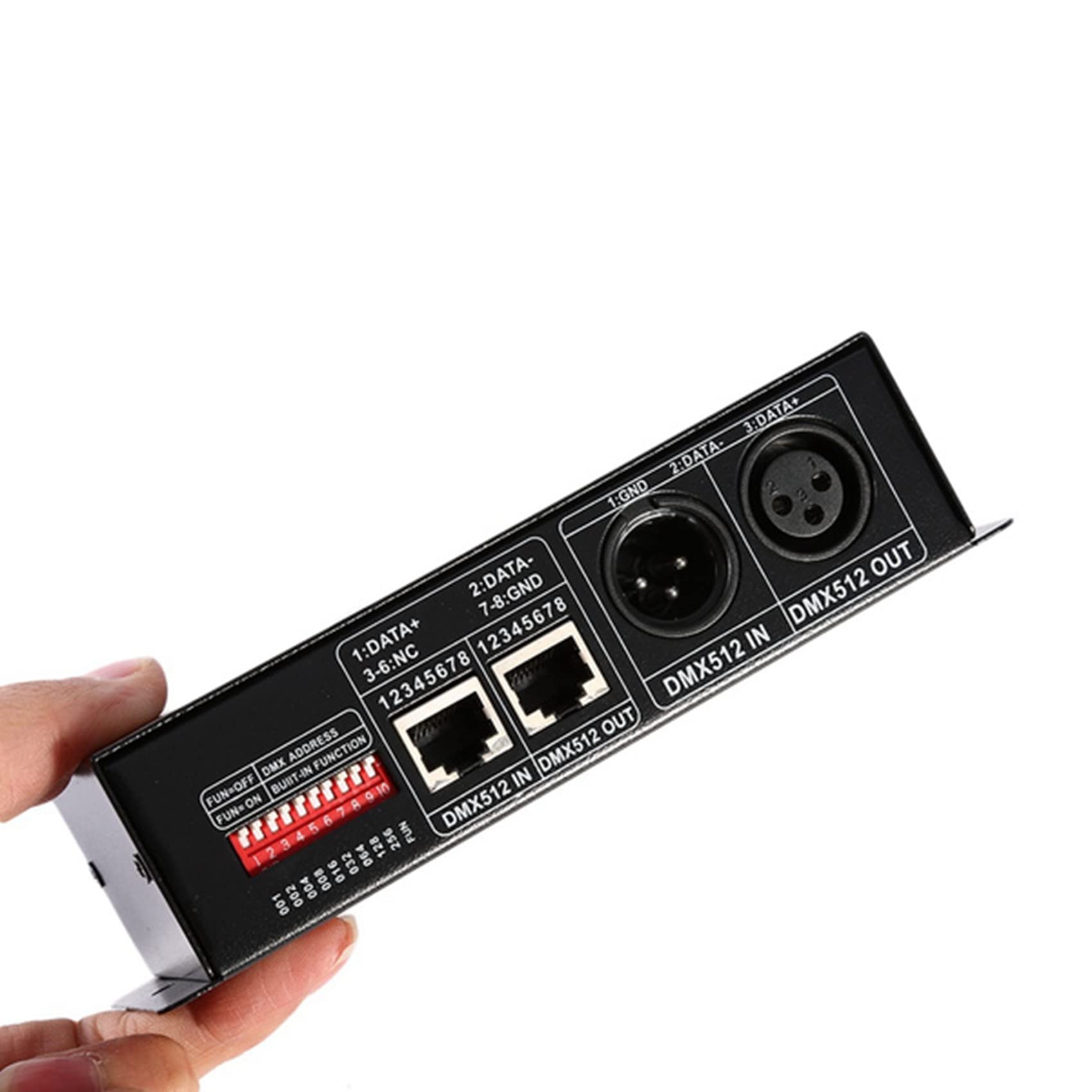 Décodeur DMX512 DC 12-24V, contrôleur LED 3CH, Pilote 4 canaux RGB/RGBW for Bande LED 5050 3528 RGB RGBW (Size : RGB 3Channel