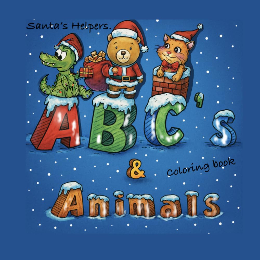 ABC Coloring book: Santa Animals