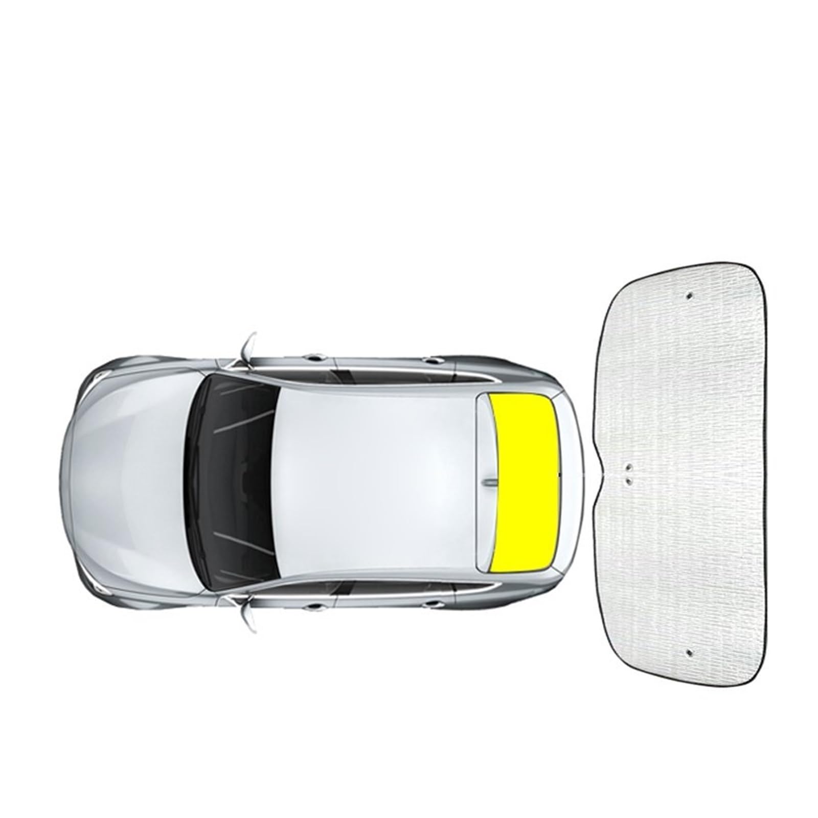 Parasole Auto Per Mercedes GLC X253 E X254 – Copertura Parabrezza Pieghevole, Isolamento Termico, Protezione UV 99%, Per 2016-2025