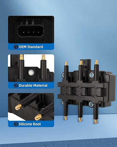 Vista 63 de ECCPP Bobinas de encendido portátiles de repuesto para automóvil compatibles con Infiniti I30/para Nissan Maxima 3.0L V6 2000-2001 Reemplazo