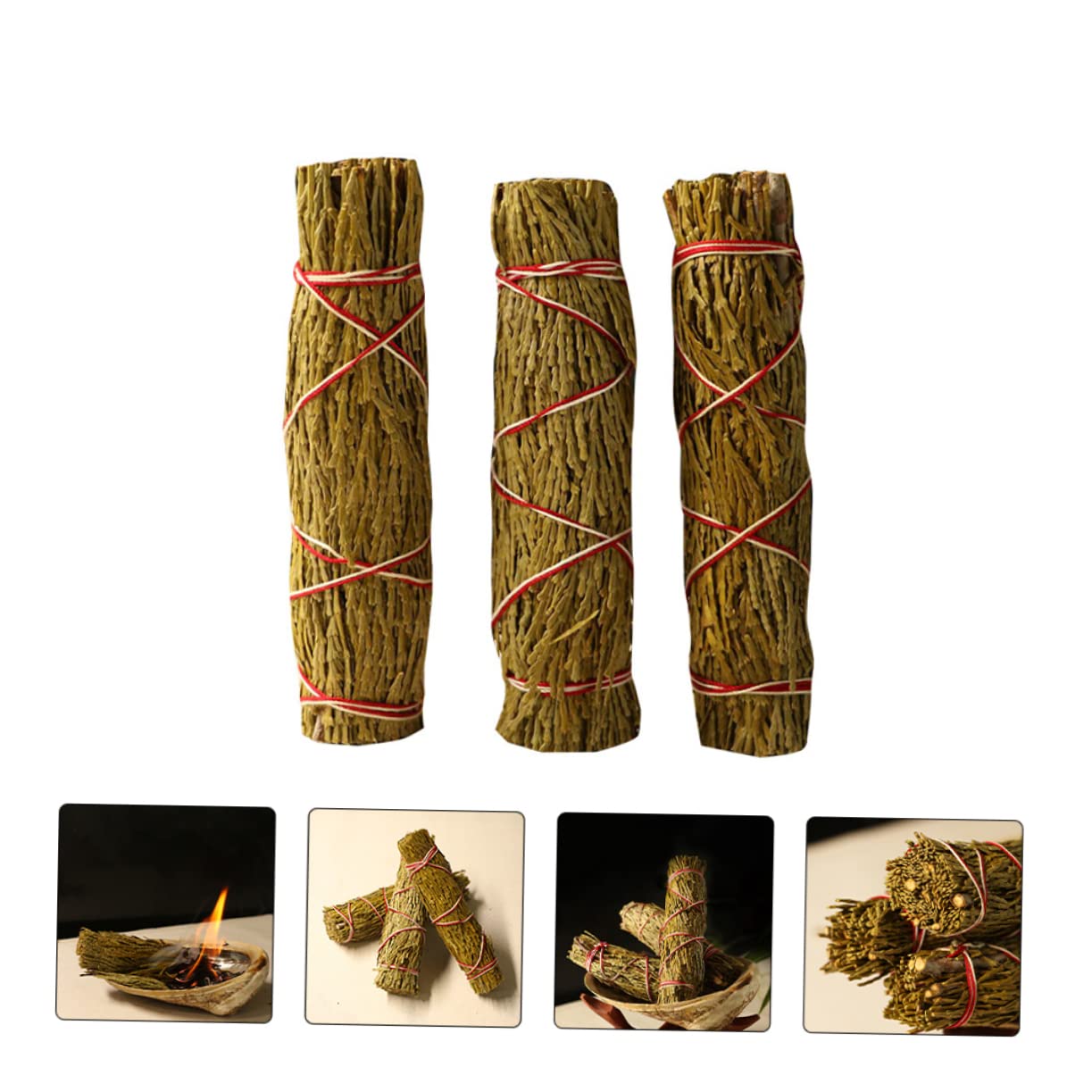 OUNONA 3stücke -zedernstangen Räucherstäbchen Für Meditation Rituale Reine Natur Energetisierende Raumreinigung Für Yoga Spirituelle Zeremonien