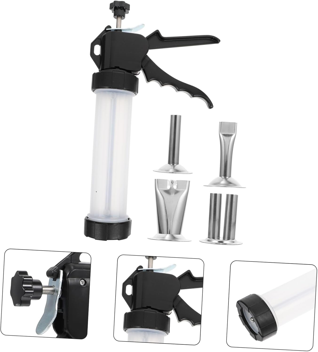 COLLBATH Non-rusting Sausage Stuffer Meat Grinder for Home Sausage Making Tools Food Grade Materials