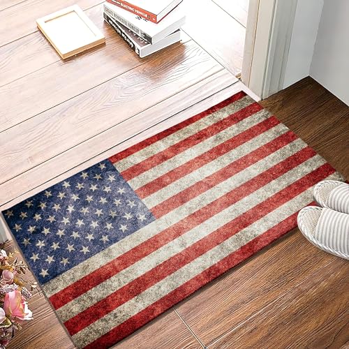 17x30 Vintage Flag Welcome Mat