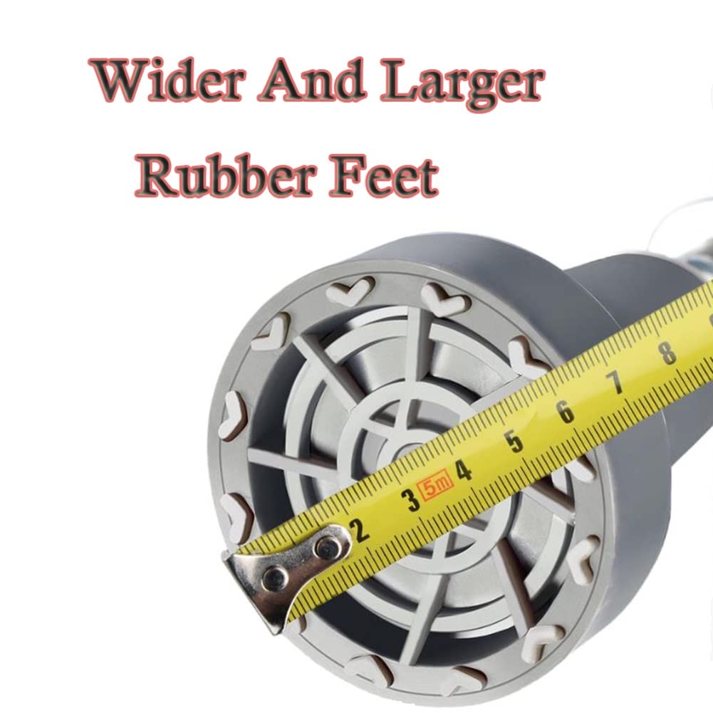 1 Par Muletas Axilares Regulables for Adultos, Muletas Antideslizantes for Caminar Médica, Muletas Ligeras de Aluminio con Muelle(M)