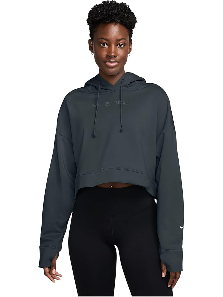 Black Nike Pro Therma-FIT Fleece Hoodie