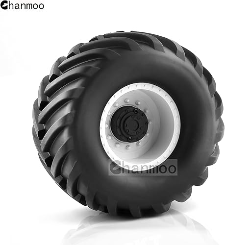 Miniatura 4 de Neumáticos de camión Monster 18 RC y ruedas hexagonales de 0.669 in, llantas de goma para buggy para automóviles todoterreno a escala 18, Kaiju