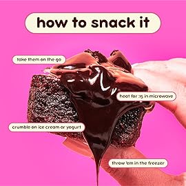 Prime Bites Protein Brownie from Alpha Prime Supplements | High Protein, Collagen Fortified Low Sugar Treat | Delicious Snack | 12 Bars per Box (Chocolate Flavors Variety)