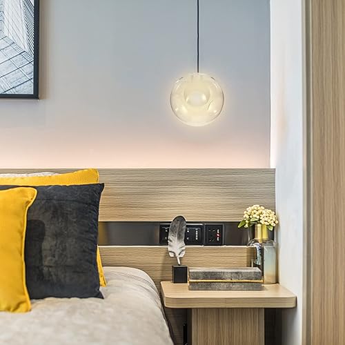 Miniatura 3 de DOITOOL Cubierta de repuesto de pantalla de vidrio para bombilla G9, lámpara de techo, globo colgante, pantalla decorativa para uso doméstico y