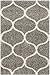 SAFAVIEH Hudson Shag Collection Accent Rug - 4' x 6', Grey & Ivory, Trellis Design, Non-Shedding & Easy Care, 2-inch Thick Ideal for High Traffic Areas in Entryway, Living Room, Bedroom (SGH280B)
