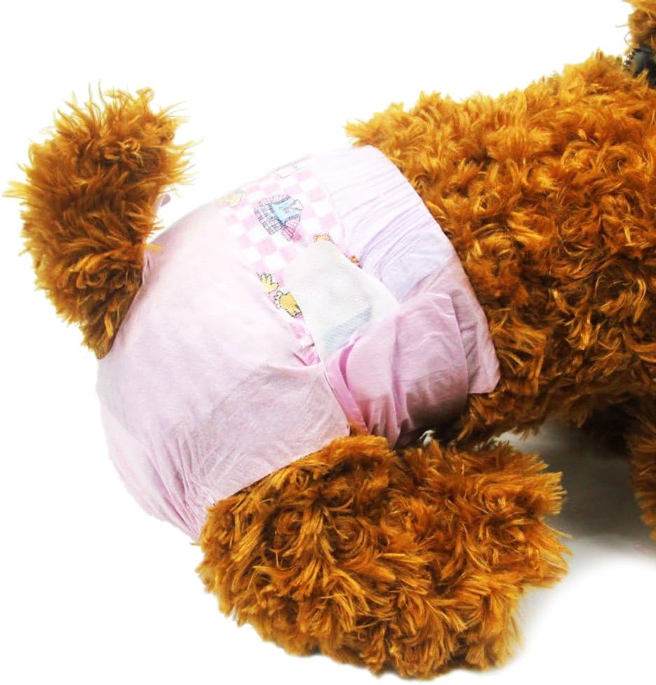 Dono Dog Nappies Female - Dog Diapers, 16 pcs, Dog Period Pants for Season, Dog Heat Pants, Super Absorbent and Soft, Urinary Incontinence, S