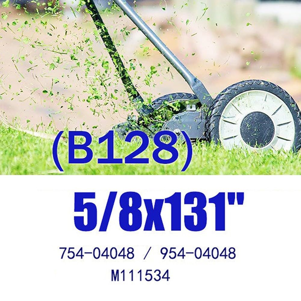 Correa de repuesto de fibra de 1,6 x 332,7 cm compatible con 754-04048/954-04048 / M111534, ajuste duradero para mantenimiento de jardín