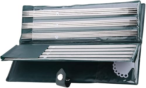 Miniatura 9 de 44pcs 9.8 in14.2 in Multi-Tamaño Doble Punto Agujas De Tejer Rectas Suéter Agujas De Tejer Conjuntos (9.8 in)