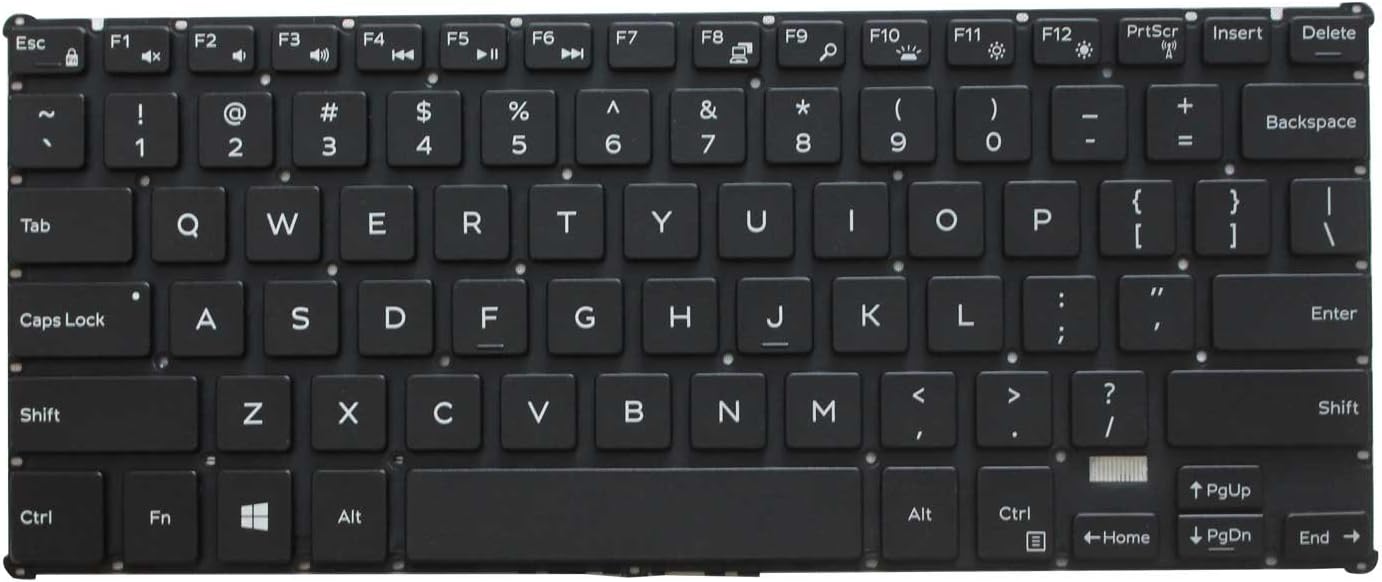 ACOMPATIBLE Replacement Backlight Keyboard for Dell Laptop NSK-LUBBW 01 490.06807-0D01 xps15 DP/N, 02MDW4
