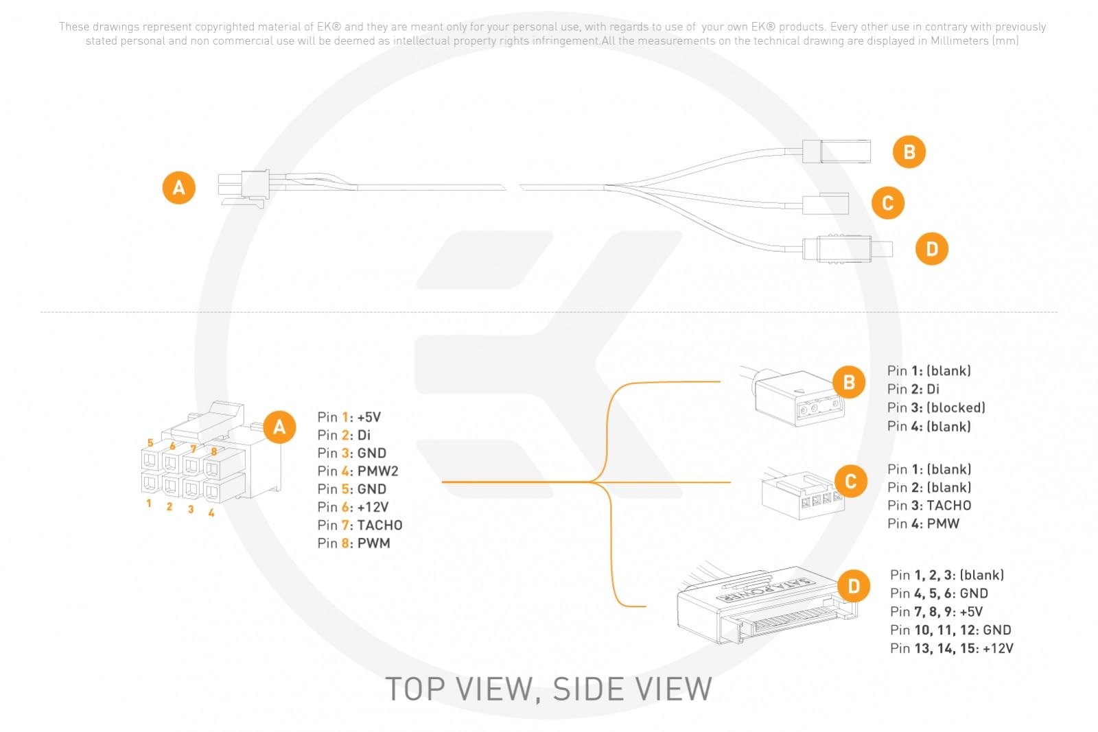 EKWB EK-Loop OmniLink SATA Power