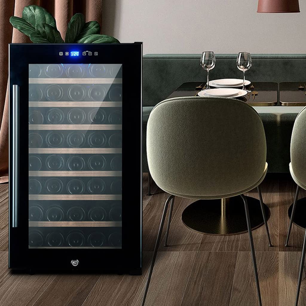 LJLZXPBUS Wine Cooler Constant Temperature Mini Smart ice bar Compressor Refrigerator can Hold 52 Bottles of red Wine on Fridge.com
