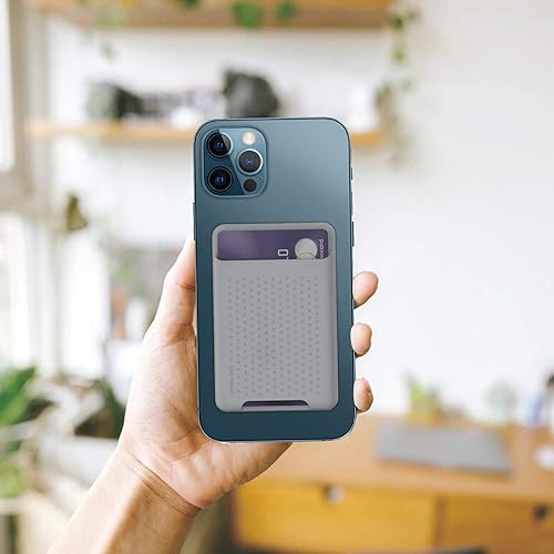 Miniatura 4 de Tarjetero para la parte posterior del teléfono para MagSafe cartera magnética de silicona compatible con iPhone1514131212 Pro12 Mini 12 Pro Max