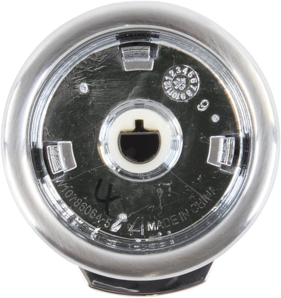 Whirlpool W10872674 OEM Gas Range Surface Control Knob, Stainless
