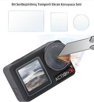 Glass Screen Protector 9H (Dji OSMO Action 5 Pro Compatible)