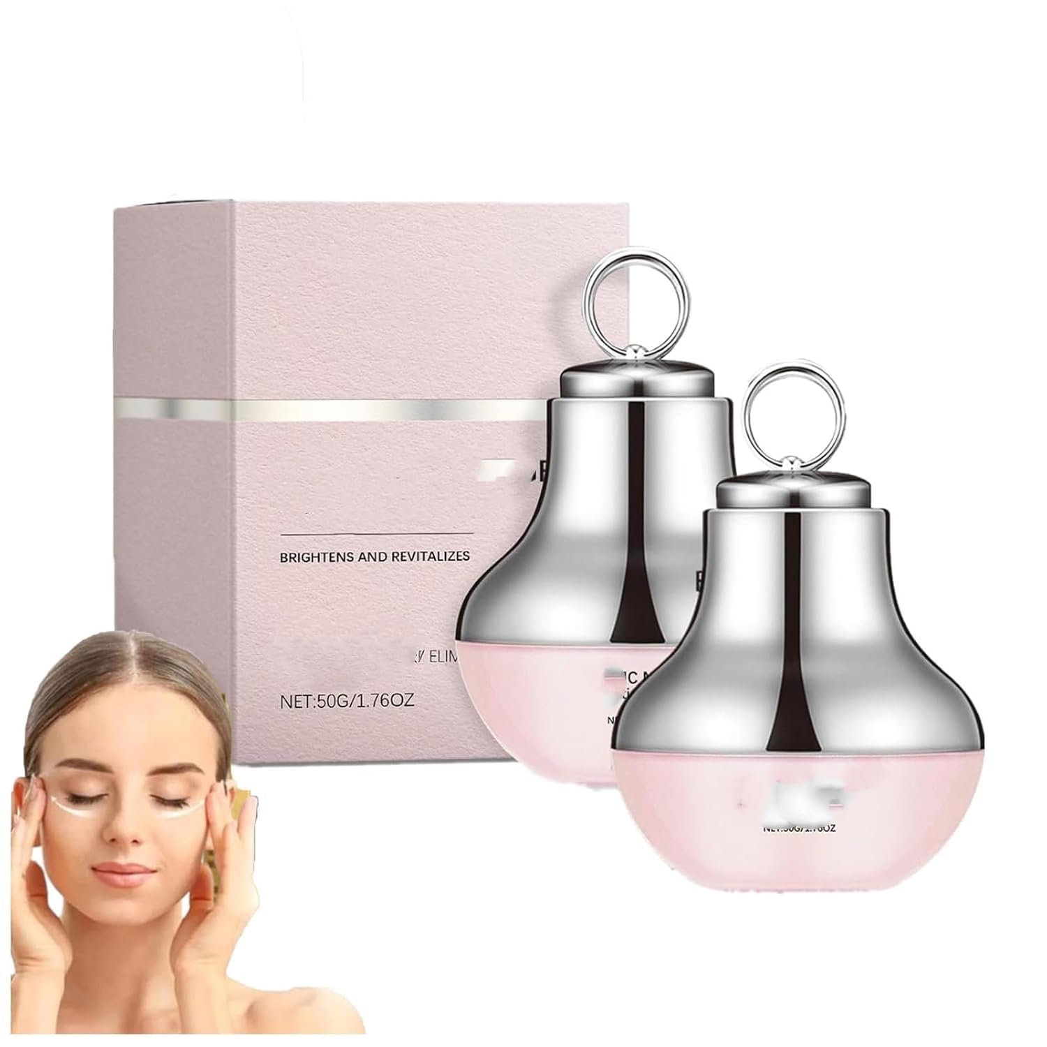 Crema de Ojos con Masaje eléctrico para ojeras, Antiarrugas, reafirmante e hidratante. Crema de polipéptidos para el Contorno de Ojos. Reafirma y suaviza Las líneas de expresión.