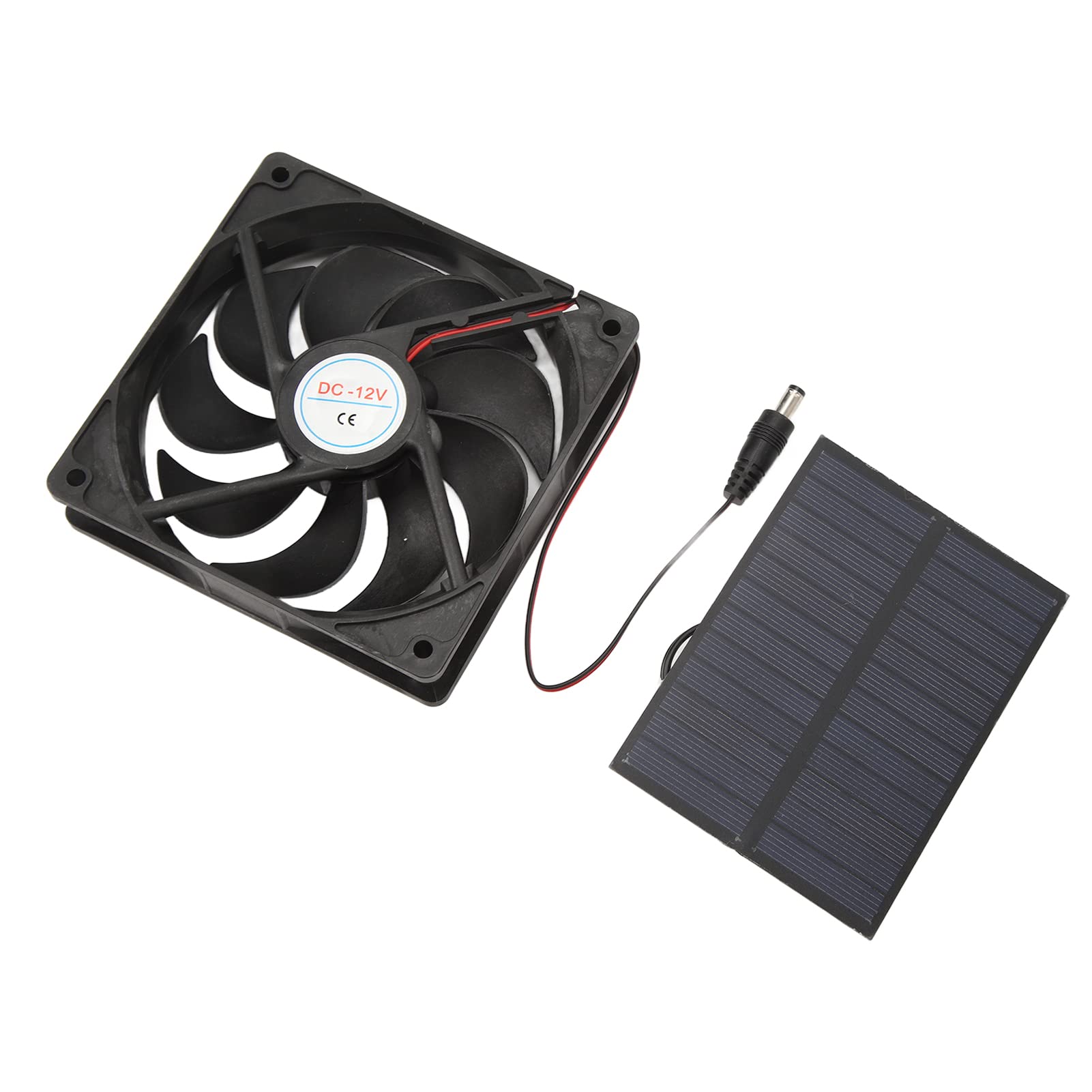 Generic Kit Ventola per Pannello Solare Esterno in Silicio Monocristallino Materiale Premium per Roulotte 12V 3W