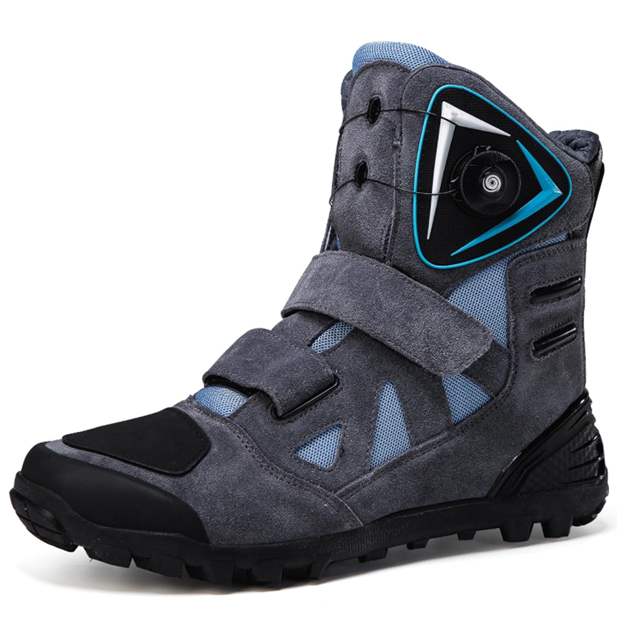SDEQA Stivali Moto Uomo, Scarpe Casual da Strada Moto | Scarpe Motocross Traspiranti e Antiscivolo con Supporto per la Caviglia e Pattini di Cambio