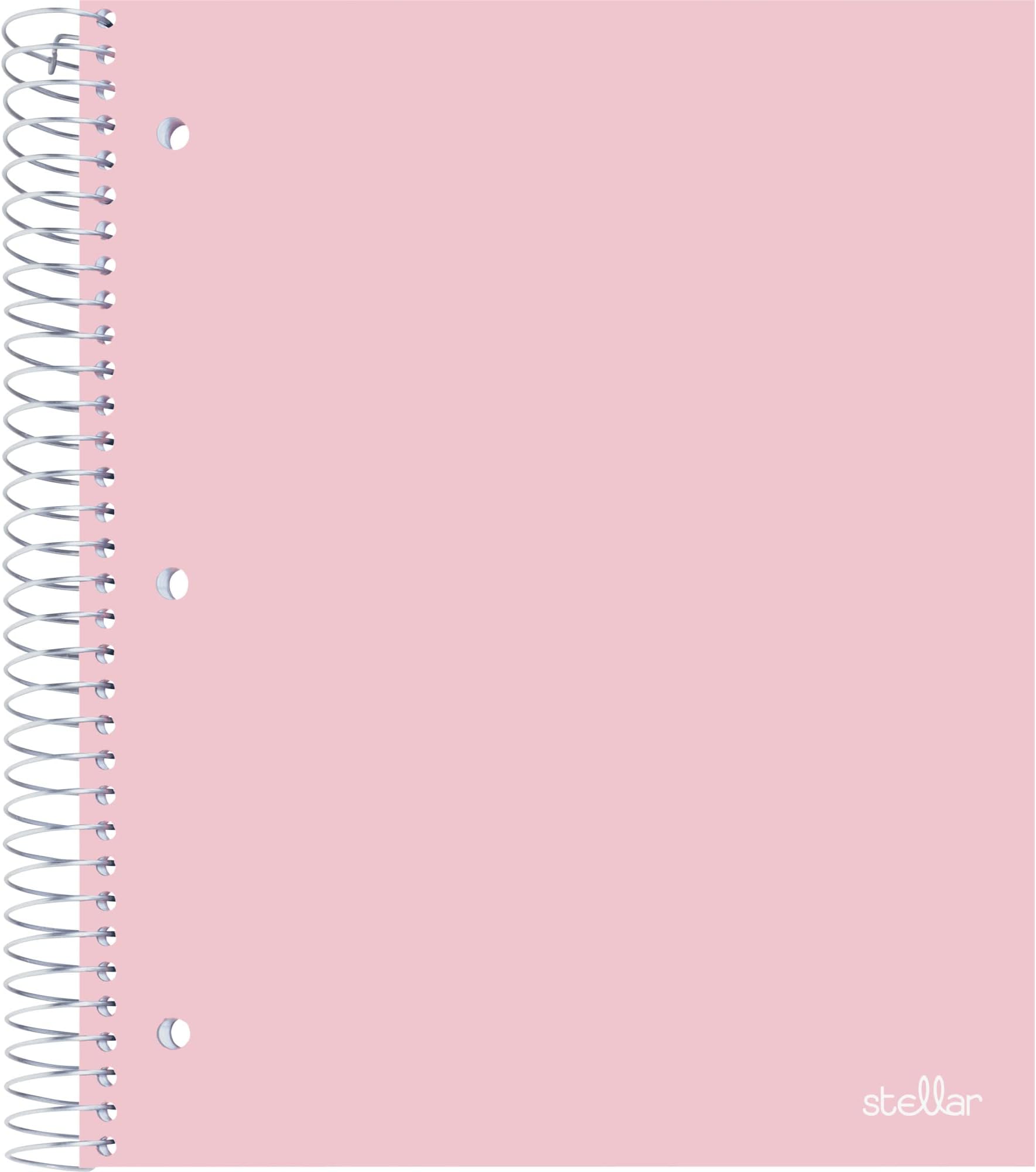 Office Depot® Brand Stellar Poly Notebook, 8-1/2" x 11", 5 Subject, College Ruled, 200 Sheets, Blush