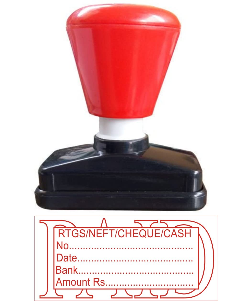 RTGS Paid Stamps Pre Ink Stamp ( RED Color)