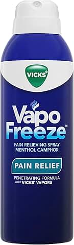 Vicks VapoFreeze Menthol Pain Relieving Spray 3oz, for Muscles & Joint Pain Associated with Arthritis, Simple Backaches, Strains, Sprains, Bruises, Vicks Vapors, Penetrating Formula