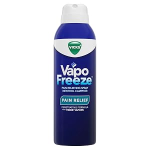 Vicks VapoFreeze Menthol Pain Relieving Spray 3oz for Muscles Joint Pain Associated with Arthritis Simple Backaches Strains Sprains