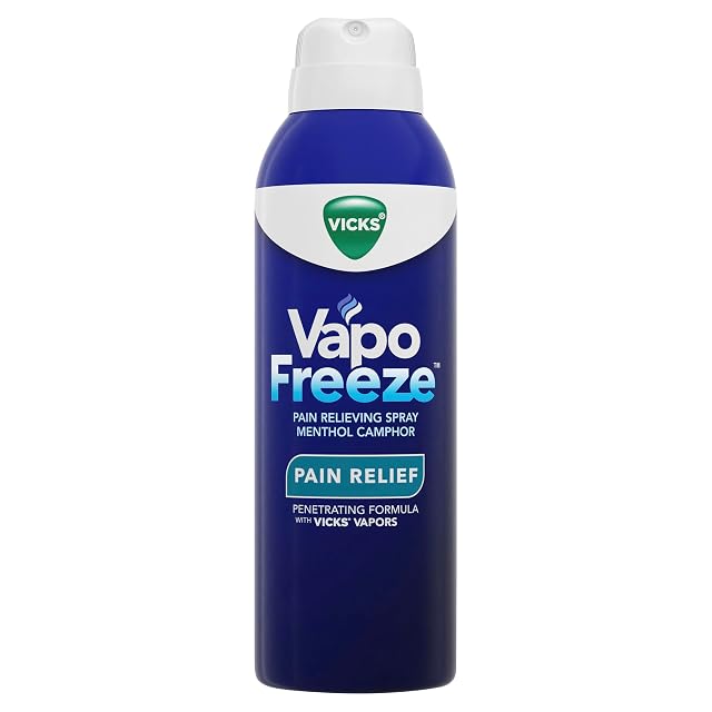Vicks VapoFreeze Menthol Pain Relieving Spray 3oz for Muscles Joint Pain Associated with Arthritis Simple Backaches Strains Sprains