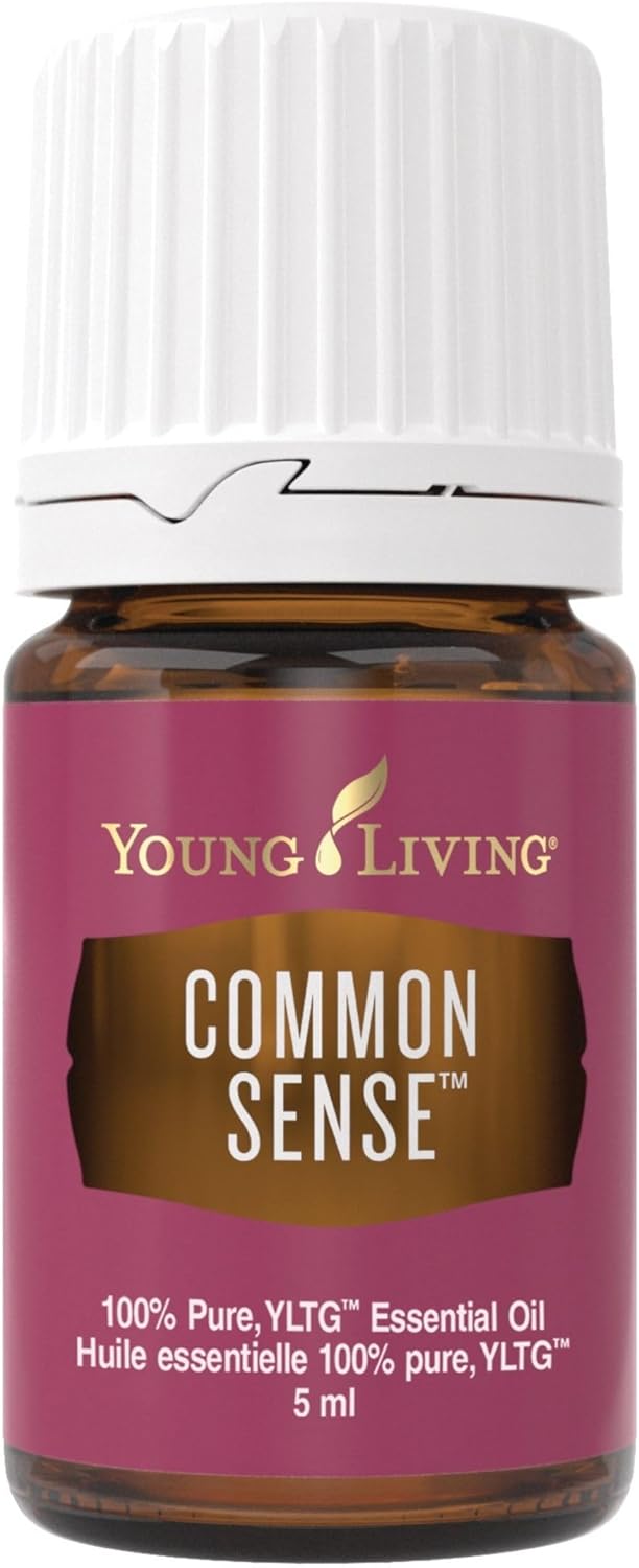 Young Living Common Sense Essential Oil - 5ml - Perfect for Diffusing During Meditation - Aroma for Mental Clarity and Focus - Frankincense and Ylang Ylang Blend