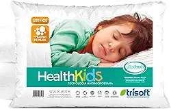 Travesseiro Infantil 3 4 5 6 Anos Para Criança Antialergico Menina Kids Menino Antimicrobiana 100% Algodão Ions De Prata 180 Fios