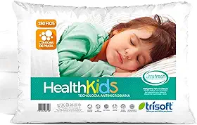 Travesseiro Infantil 3 4 5 6 Anos Para Criança Antialergico Menina Kids Menino Antimicrobiana 100% Algodão Ions De Prata 180 Fios