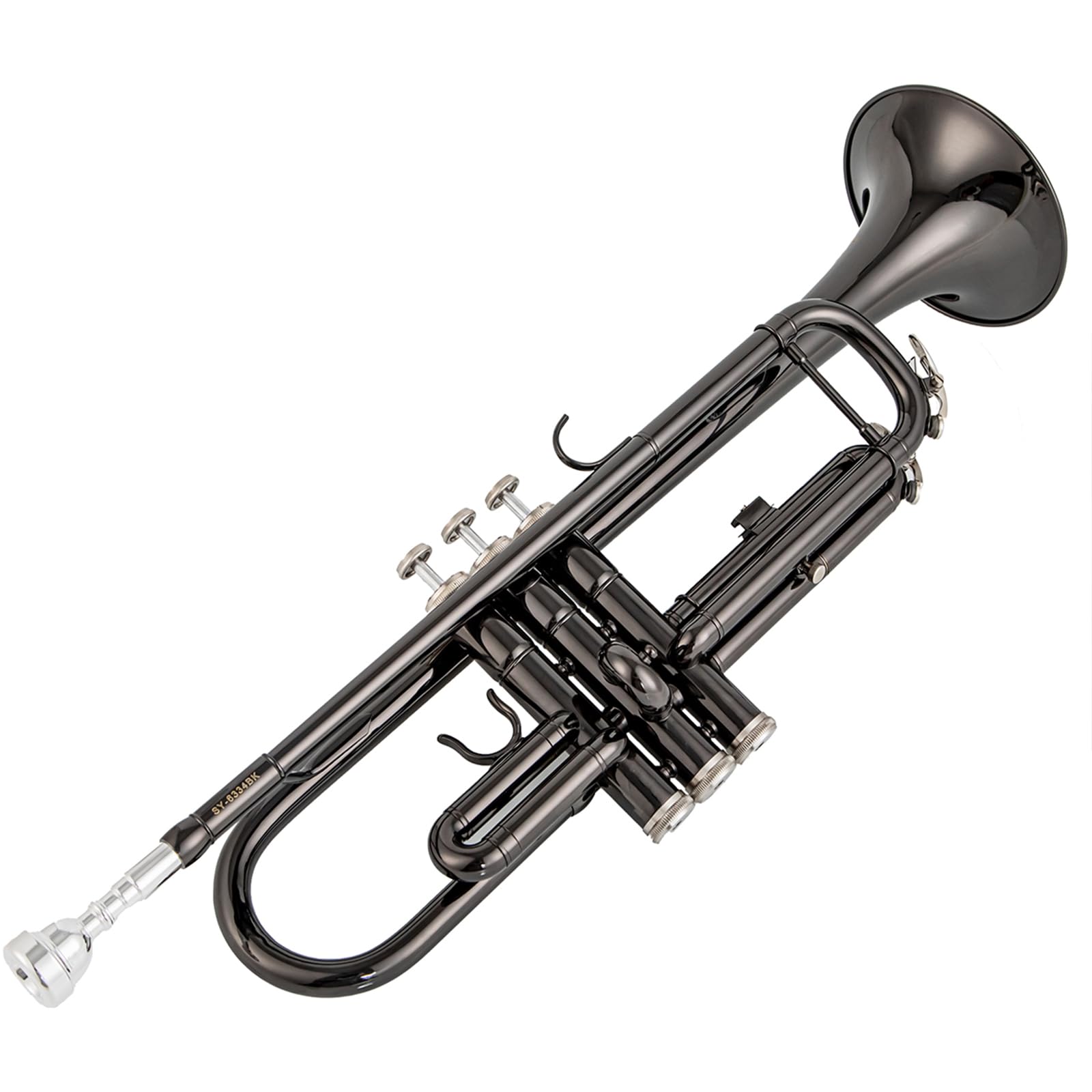 SY-6334BK tromba in Sib nichelatura nera con boccaglio per la banda scolastica degli studenti