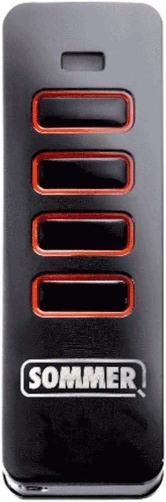 SOMMER Garage Control REMOTE_CONTROL, Pearl 4018, 4 Button Control, for Garage Door, Max Range 10.0 meters, CR2 Battery, 5 years Life, Compatible with Stereo System