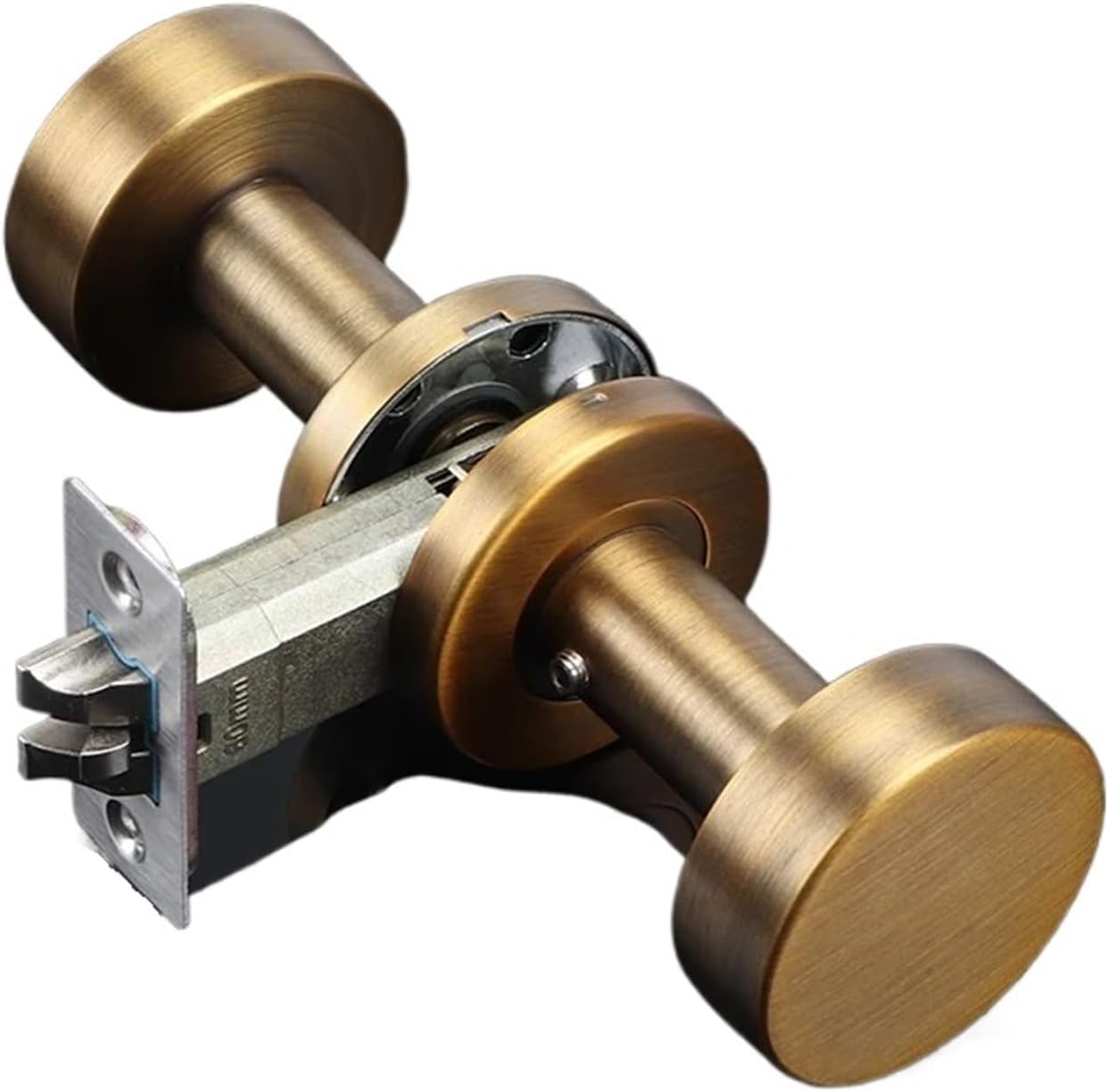 Door Lock Door Handle Double-Sided 304 Stainless Steel Indoor Bedroom Household Door Lock Anti-theft Security Door Lock(Drawing The Silver)