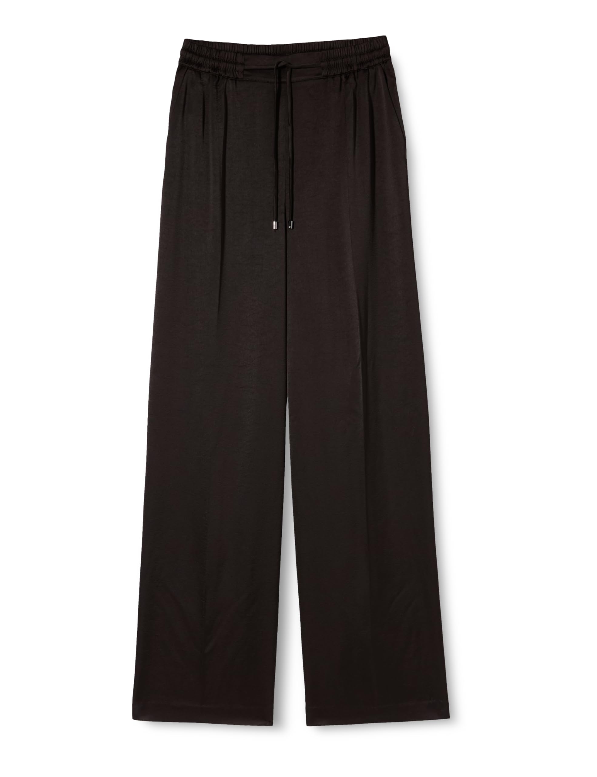Ted Baker Womens Wmt-umaibo-Satin Wide Leg Jogger Dress Pants, Black, 14 UK