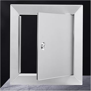 Plumbing Access Panel 304 Stainless Steel, Access Door with Lock & Key, Concealed Wiring Wall Hole Cover Plate