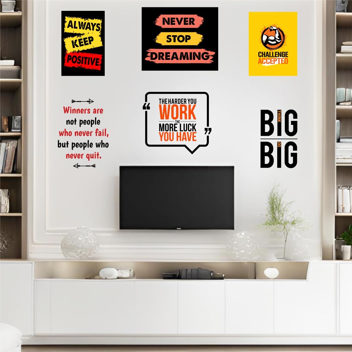 Decal O Decal Life Motivation Quotes Wall Stickers (PVC Vinyl,Multicolour), Pack of 1